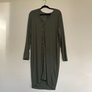 Rue 21 Plus Size Button Down Green Dress